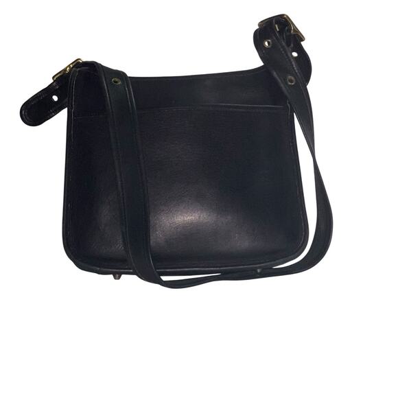 VINTAGE COACH l Black Classic Legacy Zip Shoulder Crossbody Handbag Purse 90s - Picture 9 of 16